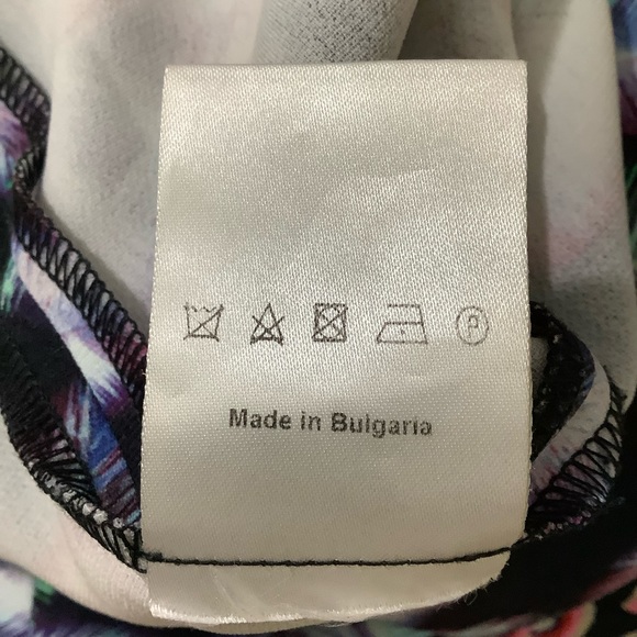 Sandro Multi-colored Trippy Palm Tree Leaf Print Sleeveleless Mini Dress - Picture 9 of 11